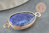 Lapis Lazulis connector pendant, jewelry creation, jewelry pendant, natural stone pendant, natural lapis lazulis, 27.5mm, X1 G1331