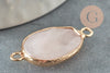 Rose quartz connector pendant, jewelry creation, stone pendant, rose quartz, natural stone, natural rose quartz, 27.5mm, X1 G1688