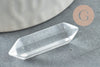 Pendentif pointe cristal transparent, pendentif bijoux, pendentif pierre, cristal de roche, pendentif cristal,40mm, X1G5161