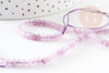 Light pink jade abacus bead, natural stone, faceted bead, jade, 4x2mm, 35 cm wire, X1 G3069