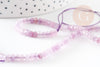 Light pink jade abacus bead, natural stone, faceted bead, jade, 4x2mm, 35 cm wire G3069