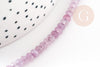 Light pink jade abacus bead, natural stone, faceted bead, jade, 4x2mm, 35 cm wire, X1 G3069