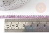 Light pink jade abacus bead, natural stone, faceted bead, jade, 4x2mm, 35 cm wire, X1 G3069