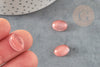 Cabujón rosa piedra sandía, cabujón ovalado, joyería de piedra, cabujón de 14 mm, cabujón de vidrio, X1 G1316
