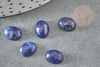 Cabujón de lapislázulis azul, cabujón ovalado, lapislázulis natural, 10x8 mm, cabujón de piedra, X1 G1720