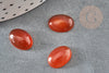 Orange carnelian cabochon, oval cabochon, natural carnelian, stone cabochon, 10x14mm, X1 G2020