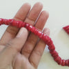 perles rondelles corail rouge, fournitures créatives, perles corail, fabrication bijoux, corail naturel,le fil de 40cm,8-11mm G3536