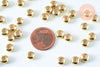 Perle stoppeur intercalaires laiton doré caoutchouc 3mm, perle création bijoux bracelet, l'unité G6985-Gingerlily Perles