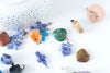 Pendentif pierre naturelle forme et pierre variées 8-28mm,création bijoux pierre naturelle, l'unité G6945-Gingerlily Perles