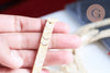 Perle agate naturelle teintée beige forme V 8mm, crétion bijoux pierre naturel, le fil de 38cm G7067-Gingerlily Perles