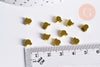Perle Breloque ours laiton doré 5mm, fournitures pour bijoux, breloques laiton doré,Lot de 10 G7152-Gingerlily Perles
