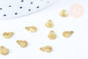 Breloque coquillage laiton brut 7.5x5.5mm, fournitures bijoux, breloques laiton brut , pendentif bijoux,sans nickel, lot de 10 G6767-Gingerlily Perles