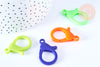 Colorful acrylic lobster clasp 35mm, quality clasp, XXL plastic clasp, unit G6630