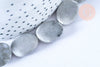 Oval gray jasper beads 19x14mm, natural gray jasper beads natural stone,X5 G8381