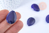 Cuenta de gota de jade azul natural 25-18 mm, piedra de jade natural, joyería de piedra natural, unidad G8383