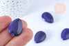 Natural blue jade drop bead 25-18mm, natural jade stone, natural stone jewelry, unit G8383