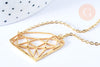 Collier diamant acier inoxydable doré 14k 45cm,idée cadeau anniversaire, l'unité G7142-Gingerlily Perles