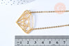 Collier diamant acier inoxydable doré 14k 45cm,idée cadeau anniversaire, l'unité G7142-Gingerlily Perles