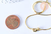 Chaine serpent laiton doré 43,1cm, chaine laiton doré pour création bijoux, l'unité G7106-Gingerlily Perles