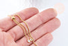 Base bracelet vénitienne chaine réglable acier inoxydable 304 doré 13cm, fourniture bracelet chaîne fine,l'unité G6980-Gingerlily Perles