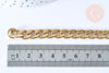 Chaine complète maille cubaine acier inoxydable doré 304 - 29.7cm, l'unité G6940-Gingerlily Perles