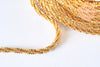 Chaine soudée chou-fleur acier inoxydable doré 2,4mm,chaine dorée pour création bijoux, G6936-Gingerlily Perles