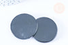 Black agate disc bead 40mm, stone agate bead, X1 G6456