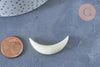 Pendentif Lune corne blanche naturelle 45x8mm, pendentif lune en corne naturelle blanche, création bijoux, l'unité, - G6494-Gingerlily Perles