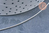 Very fine snake mesh ankle chain in solid 925 silver 25.4cm, silver chain for jewelry creation, X1 G8327