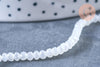 Perles toupies cristal blanc irisé 3.5x2.5mm, perles bijoux, perle cristal,Perle verre facette,création bijoux, fil 25.4cm G6763-Gingerlily Perles