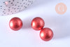 Bola carillon d'harmonie rouge métallisé 16mm, création bijoux de grossesse, création bijoux,l'unité G6685-Gingerlily Perles