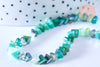 Perle triangle cristal bleu 6x3.5mm, perles bijoux, perle triangle cristal ,Perle verre facette, fil de 33cm, l'unité, G6678-Gingerlily Perles