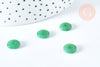 Perle donut verre imitation jade vert foncé 10mm, fournitures pour création de bijoux DIY,lot de 2 G6999-Gingerlily Perles