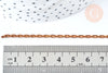 Chaine forçat laiton brut 3x2mm, chaine au mètre pour création bijoux DIY, 5 metres -G6748-Gingerlily Perles