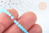 Perle rondelle cristal imitation jade bleu ciel 3mm ,création bijoux DIY, le fil de 36 cm G6931-Gingerlily Perles