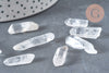 Pointe cristal de roche non percée 10-46mm, pierre brute, création bijoux,cristal, perle pierres, pierre naturelle, l'unité G6842-Gingerlily Perles