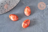 Colgante de concha naranja jaspeada, suministro creativo, cuenta acrílica, concha de cauri, creación de joyas, concha de joya, concha, 19 mm, 10-G1232