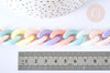 Chaîne gourmette acrylique couleur pastel 24mm, création de bijoux, chaîne acrylique pour creation de bijoux, 24mm G7064-Gingerlily Perles