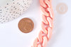 Chaîne gourmette acrylique couleur mixte 24mm, création de bijoux , 24mm G7062-Gingerlily Perles