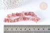Bracelet élastique chips quartz fraise naturel 50mm, bracelet pierre naturelle energie positive, bracelet lithothérapie, l'unité G7077-Gingerlily Perles