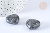 Decorative heart Labradorite lithotherapy stone 25.5mm, semi-precious stone, lithotherapy session, X1, G7173