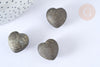 Corazón decorativo Litoterapia Pirita Natural 20mm, X1, G7171