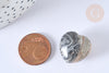 Corazón decorativo Piedra de litoterapia jaspe Picasso natural 20 mm, X1, G7178