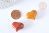 Corazón decorativo piedras mixtas o litoterapia 25mm, X1, G7167
