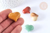 Corazón decorativo piedras mixtas o litoterapia 25mm, X1, G7167