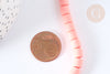 Cuentas de polímero de tubo rosa 5-7x6mm, fabricación de joyas heishi de plástico, alambre de 40cm G7195