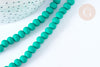 Round green resin beads 7mm, jewelry making plastic beads, 40cm wire G7221
