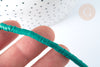 Green polymer heishi disc beads 4x1 mm, heishi jewelry making, 39.9cm wire - G7190