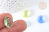 Cuenta de gota facetada de cristal multicolor de 14,5 mm, creación de joyería de cristal DIY, juego de 10 G7292