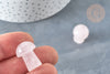 Piedra de masaje de setas de cuarzo rosa natural litoterapia 21mm, cuarzo rosa, litoterapia, X1, G7511